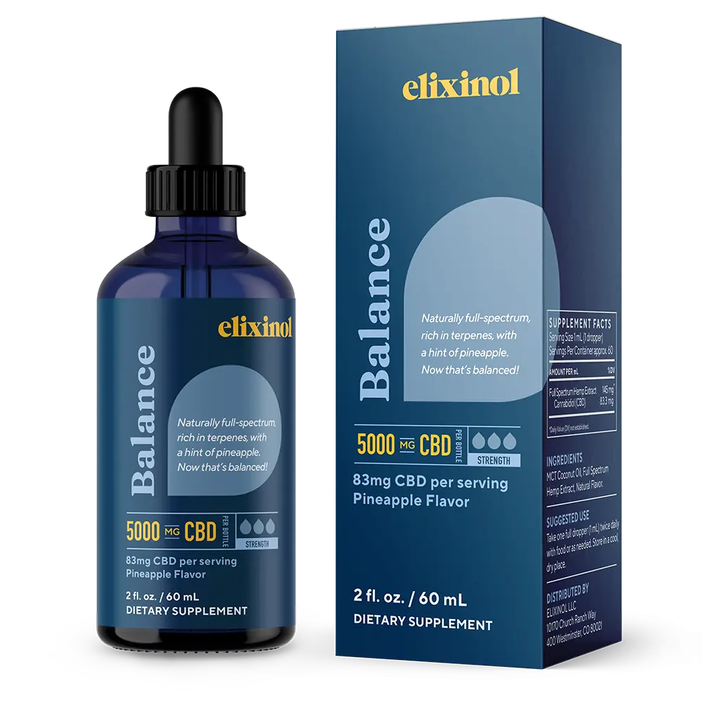 Balance Tincture 5000mg Pineapple Tincture Elixinol