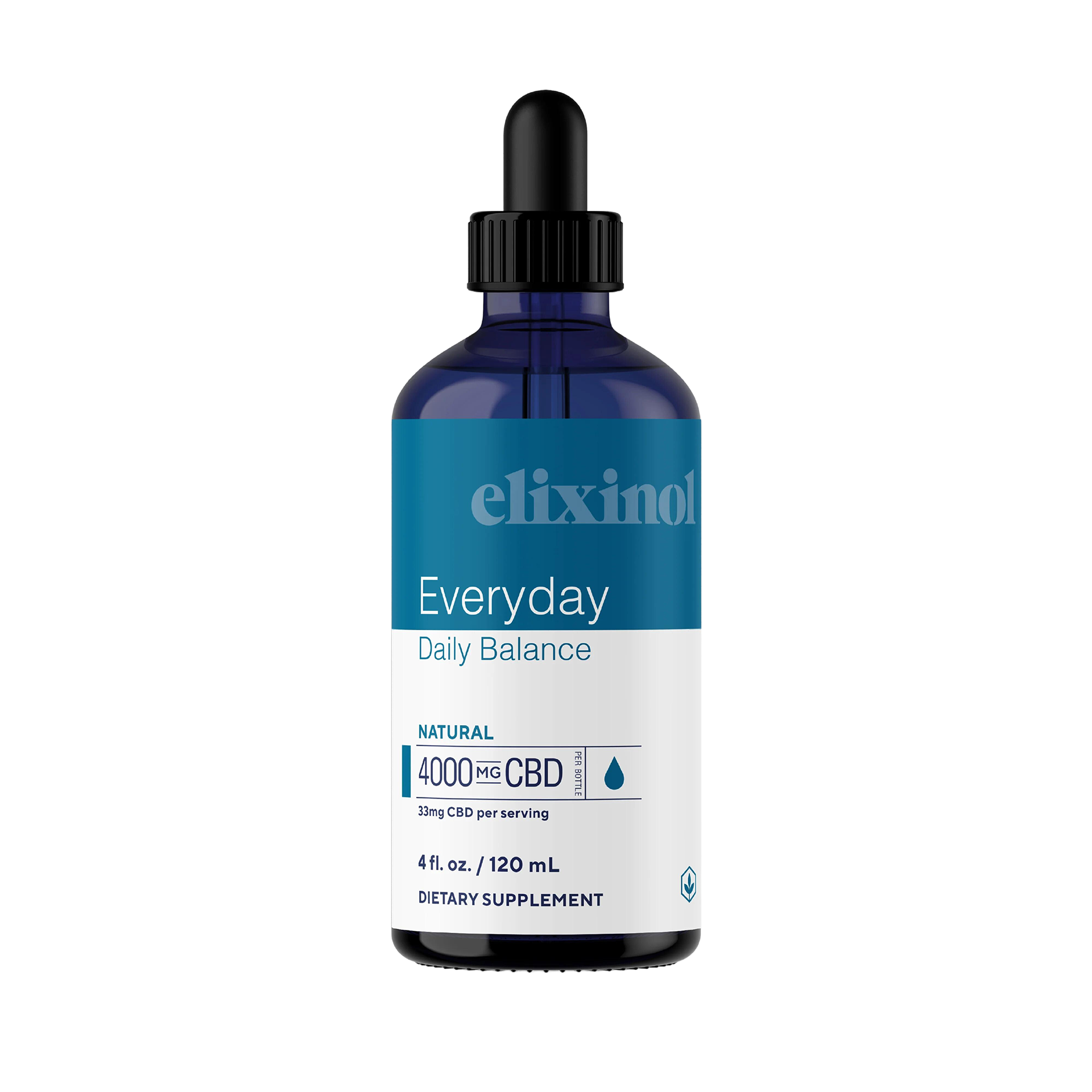 Everyday Daily Balance Extra Strength Tincture Tincture Elixinol Natural 4000mg