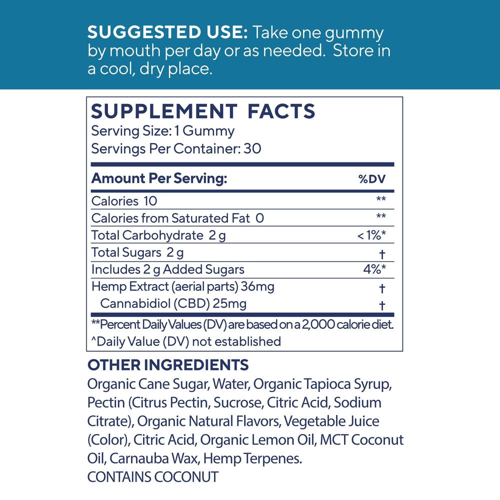 Everyday Extra Strength Gummies Gummies Elixinol
