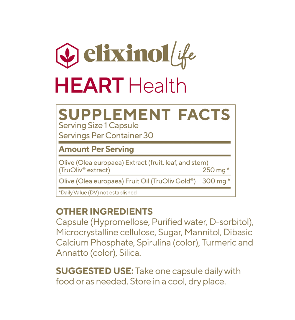 Elixinol Life - Heart Health Capsules Elixinol