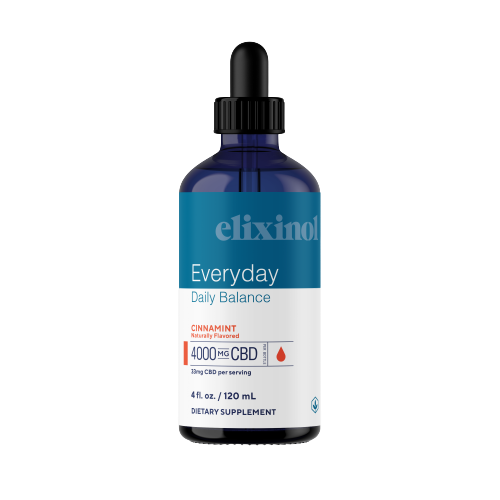 Everyday Daily Balance Extra Strength Tincture Tincture Elixinol Cinnamint 4000mg