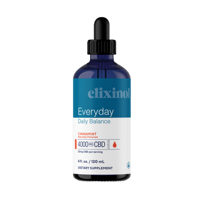 Everyday Daily Balance Extra Strength Tincture Tincture Elixinol Cinnamint 4000mg