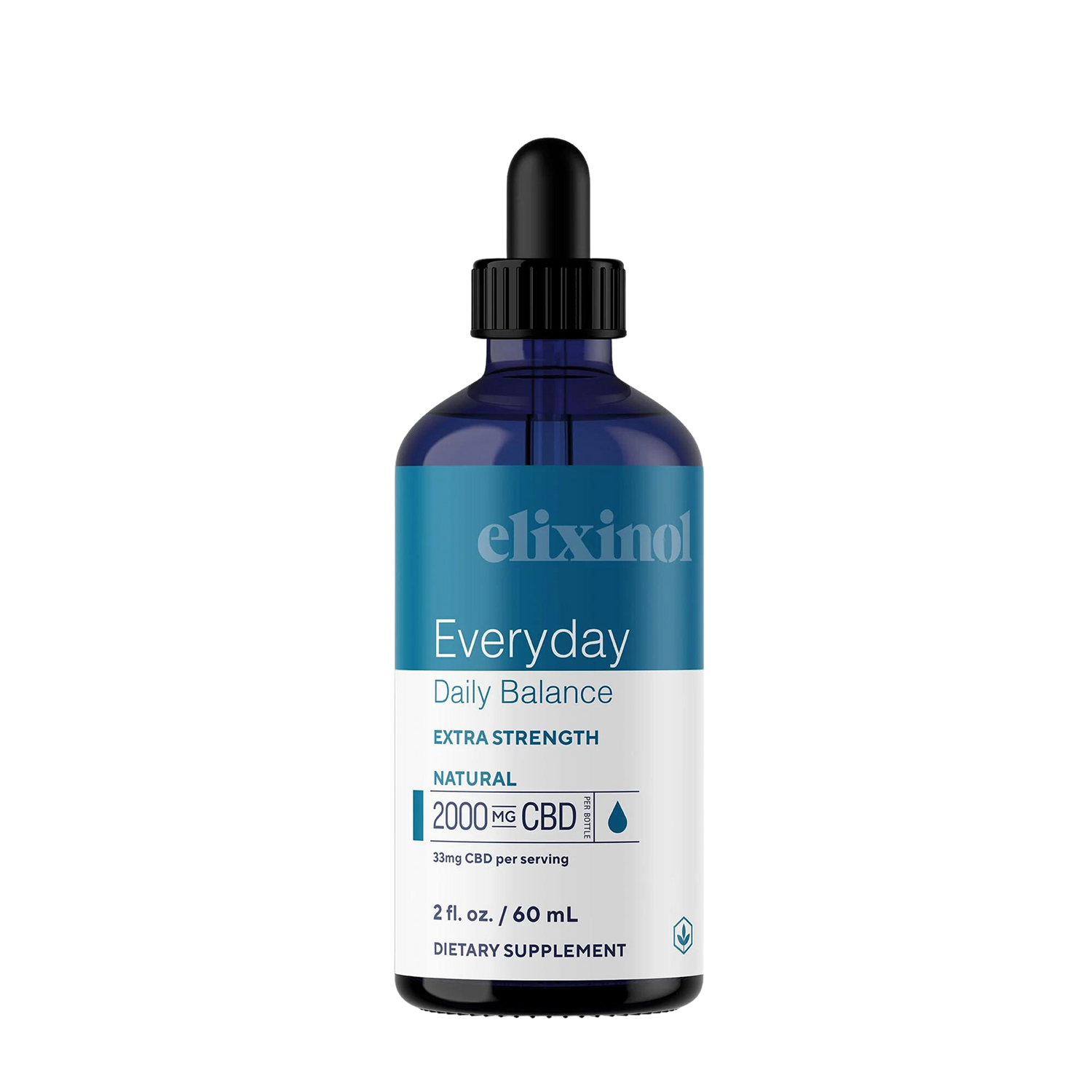 Everyday Daily Balance Extra Strength Tincture Tincture Elixinol Natural 2000mg