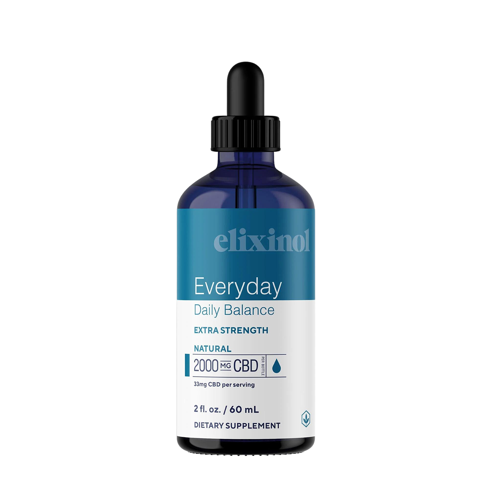 Everyday Daily Balance Extra Strength Tincture Tincture Elixinol Natural 2000mg