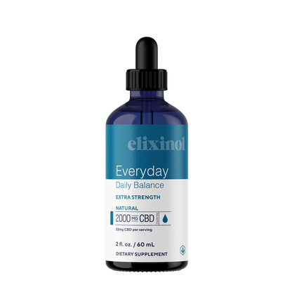 Everyday Daily Balance Extra Strength Tincture Tincture Elixinol Natural 2000mg