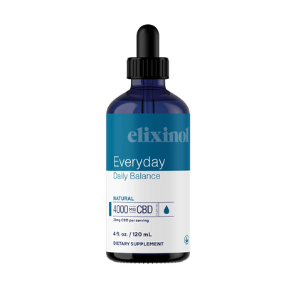 Everyday Daily Balance Extra Strength Tincture Tincture Elixinol Natural 4000mg