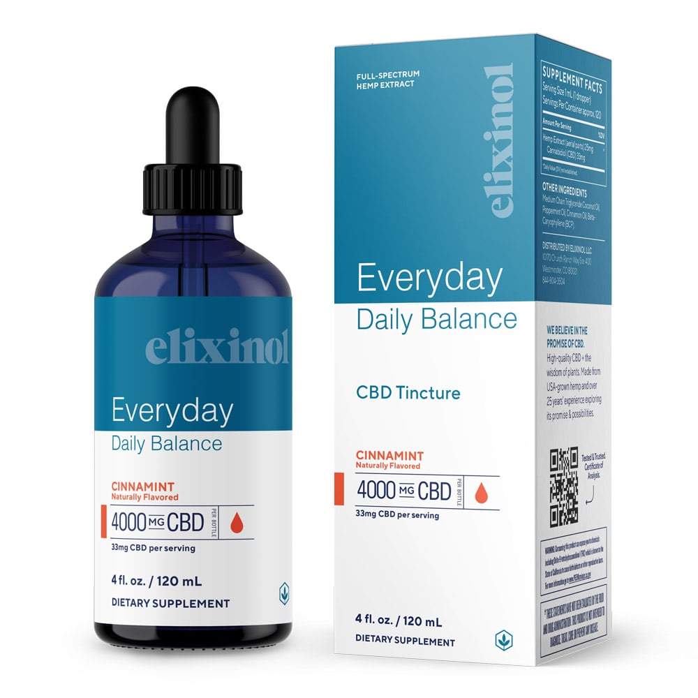 Everyday Daily Balance Extra Strength Tincture Tincture Elixinol